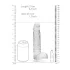 REALROCK - Clear Lifelike Dildo - Transparent (19cm)