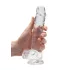 REALROCK - Clear Lifelike Dildo - Transparent (19cm)