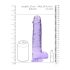 REALROCK - Lifelike Transparent Dildo - Purple (22cm)