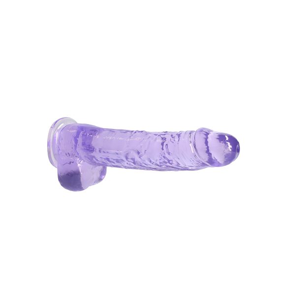 REALROCK - Lifelike Transparent Dildo - Purple (22cm)