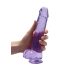 REALROCK - Lifelike Transparent Dildo - Purple (22cm)