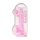 REALROCK - Transparent Lifelike Dildo - Pink (22cm)