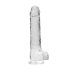 REALROCK - Transparent Lifelike Dildo - Clear (22cm)