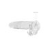 REALROCK - Transparent Lifelike Dildo - Clear (22cm)