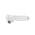 REALROCK - Transparent Lifelike Dildo - Clear (22cm)