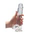 REALROCK - Transparent Lifelike Dildo - Clear (22cm)