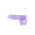 REALROCK - Lifelike Transparent Dildo - Purple (15cm)