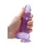 REALROCK - Lifelike Transparent Dildo - Purple (15cm)