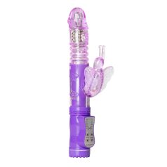 Easytoys Butterfly - Rotating & Thrusting Vibrator (Purple)