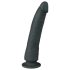 Easytoys - 100% Silicone Suction Cup Dildo (21cm) - Black