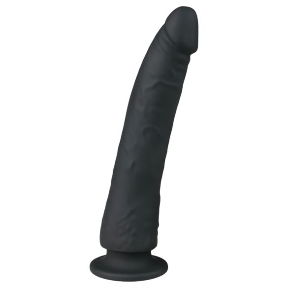 Easytoys - 100% Silicone Suction Cup Dildo (21cm) - Black
