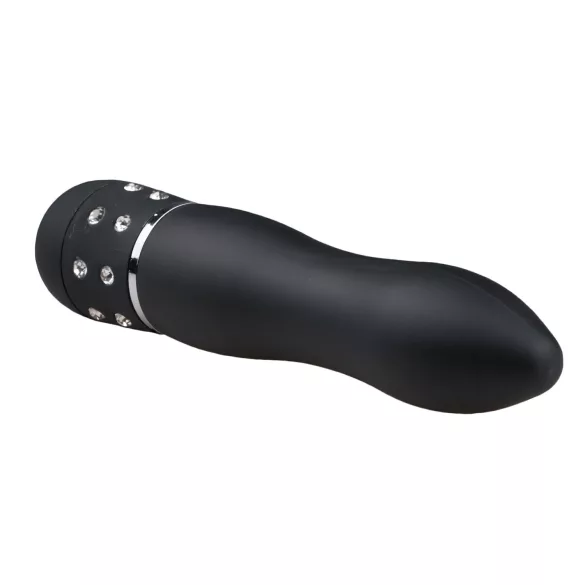 Easytoys Diamond Curved - Mini Black Wand Vibrator