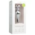 EasyToys Metal No.11 - silver anal plug with pink gem, cone-shaped (3.5 cm)