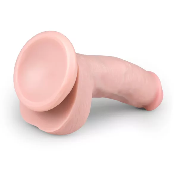 Easytoys - Suction Cup Dildo with Balls (15cm) - Natural