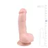 Easytoys - Suction Cup Dildo with Balls (15cm) - Natural