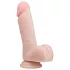 Easytoys - Suction Cup Dildo with Balls (6.9") - Natural