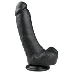 Easytoys - Black Suction Cup Dildo with Balls (20cm)