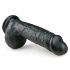 Easytoys - Suction Cup Dildo with Balls (9") - Black