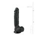 Easytoys - Suction Cup Dildo with Balls (9") - Black