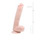 Easytoys - Large Suction Cup Dildo with Balls (26.5cm) - Natural