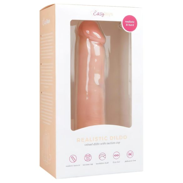 Easytoys - Realistic Suction Cup Dildo (8") - Natural