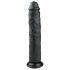Easytoys - Extra Large Suction Cup Dildo (28.5cm) - Black