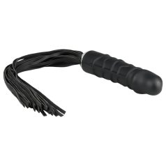 Easytoys Dual Delight - Black Flogger & Silicone Dildo Combo