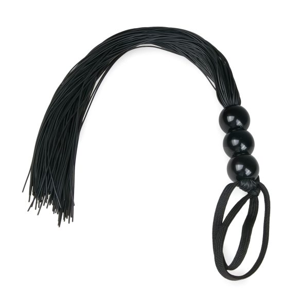 Easytoys Silicone Whip - Black Silicone Flogger