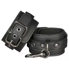 Easytoys - Black Faux Leather Handcuffs
