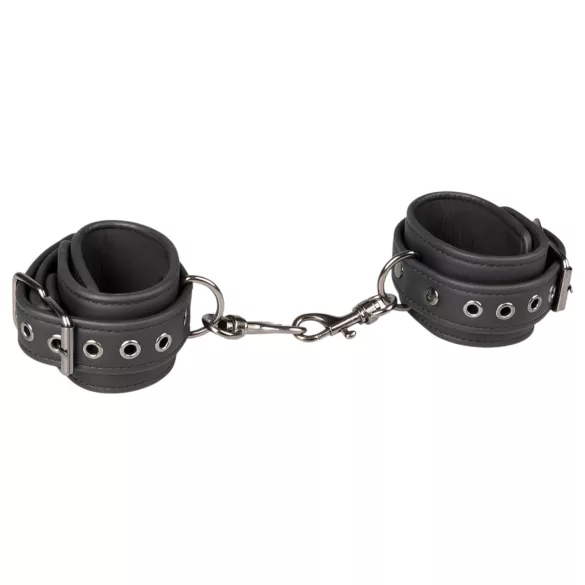 Easytoys - Black Faux Leather Handcuffs
