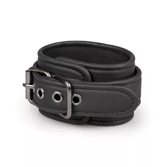 Easytoys - Black Faux Leather Handcuffs