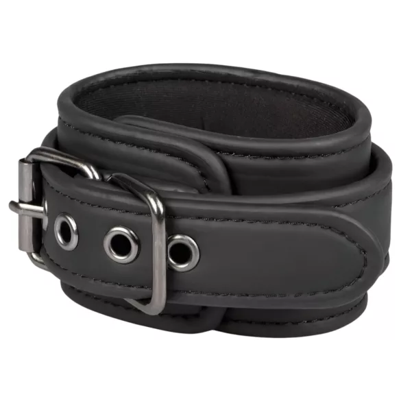 Easytoys - Black Faux Leather Handcuffs
