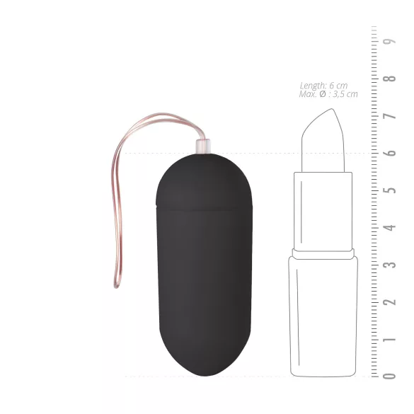 EasyToys - Wearable Remote-Controlled Vibrating Egg (Black)