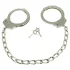 Rimba - Long Chain Steel Ankle Cuffs (Silver) - Set of 2