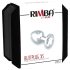 Rimba XS - Transparent Gem Metal Anal Plug (Silver)