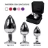 Rimba XS - Silver Metal Anal Plug with Purple Gem
