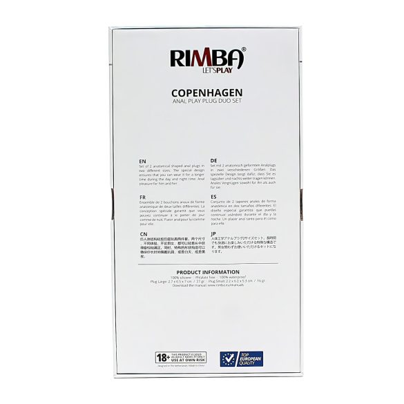 Rimba Copenhagen - Purple Anal Plug Set (2 pieces)