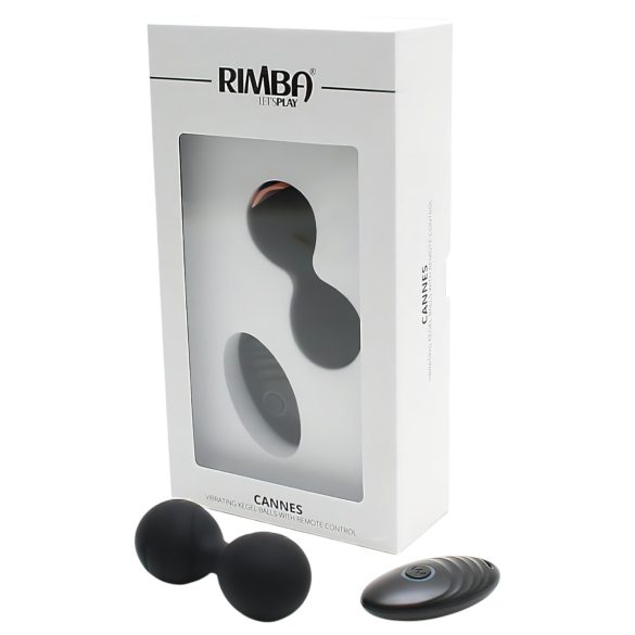 Rimba Cannes - Rechargeable Radio-Controlled Vibrating Egg (Black)