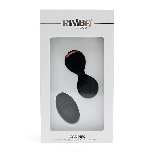 Rimba Cannes - Rechargeable Radio-Controlled Vibrating Egg (Black)
