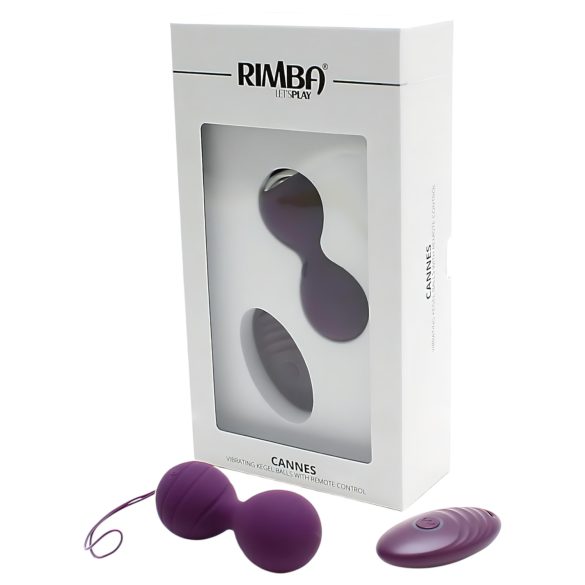 Rimba Cannes - Rechargeable Radio-Controlled Vibrating Egg (Purple)