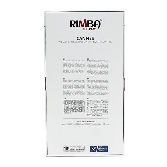 Rimba Cannes - Rechargeable Radio-Controlled Vibrating Egg (Purple)