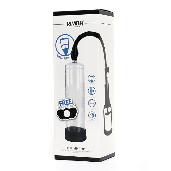 Rimba P-PP01 - Two-Finger Grip Penis Pump (Clear)