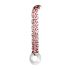 Rimba Sammy - G-Spot Glass Dildo (Clear Patterned)