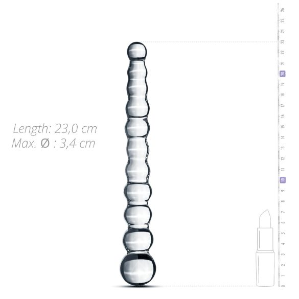 Gildo Glass No. 20 - Beaded Glass Dildo (Clear)