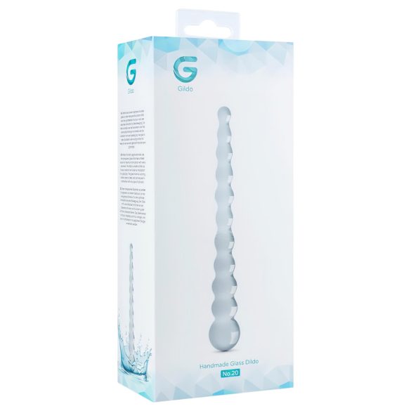 Gildo Glass No. 20 - Beaded Glass Dildo (Clear)