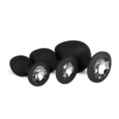 Easytoys Diamond - Black Anal Plug Set