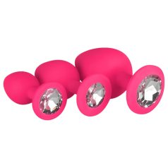 Easytoys Diamond - Pink Anal Plug Set