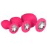 Easytoys Diamond - Pink Anal Plug Set