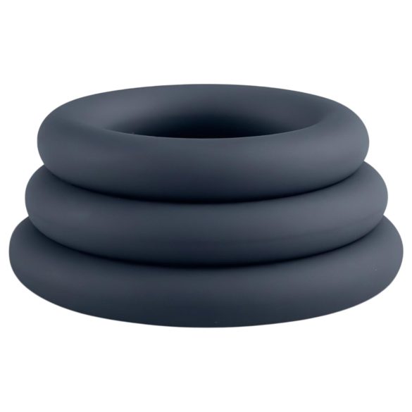 Boners - 3-Piece Penis Ring Set (Gray)
