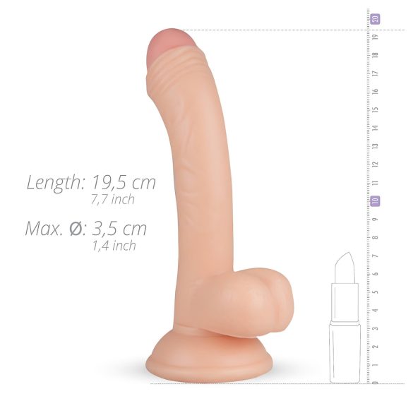 Real Fantasy Vince - Natural 19.5cm Dildo with Detailed Texture